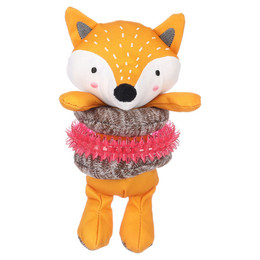 Produktbild von Flamingo Hundespielzeug Britty Fuchs Ocker für Welpen