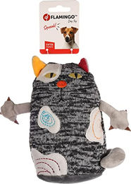 Flamingo Hundespielzeug Catza Katze Grau – Bild 1 von 3