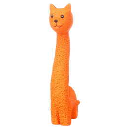 Produktbild von Flamingo Hundespielzeug Chicha Katze orange, Maße: 4,6 x 8,8 x 23,2 cm