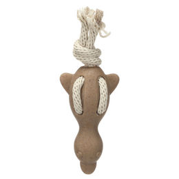 Produktbild von Flamingo Hundespielzeug Ente mit Seil Wilga braun, Maße: 27 x 9,8 x 6,5 cm