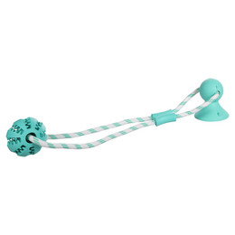 Produktbild von Flamingo Hundespielzeug Fixa Gummiball mit Saugnapf minzgrün - 1 Stk.