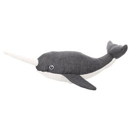 Produktbild von Flamingo Hundespielzeug Flipper Narwal grau, Größe: L