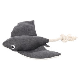 Produktbild von Flamingo Hundespielzeug Flipper Stechrochen grau, Größe: L