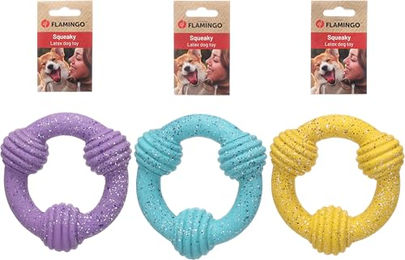 Flamingo Hundespielzeug Freckles Ring Größe L – Bild 1 von 6