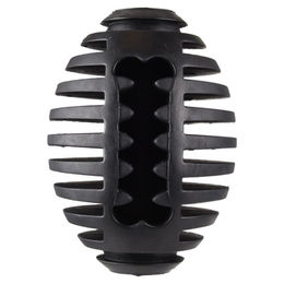 Flamingo Hundespielzeug Gummi Gladiator Rugby schwarz Größe L – Bild 1 von 3