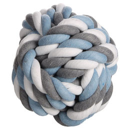 Flamingo Hundespielzeug Jim Knotenball blau – Bild 1 von 3