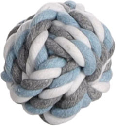 Flamingo Hundespielzeug Jim Knotenball blau – Bild 1 von 4