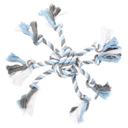 Produktbild von Flamingo Hundespielzeug Jim Knotenball Oktopus Blau - 1 Stk.