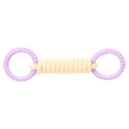 Produktbild von Flamingo Hundespielzeug Joanie Zerrseil & Ring Twist violett
