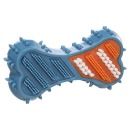 Produktbild von Flamingo Hundespielzeug Knochen Habru blau, Maße: 14,5 x 7,7 x 4,3 cm