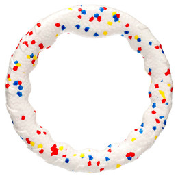 Produktbild von Flamingo Hundespielzeug Kona E-TPU Ring Weiß