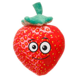 Produktbild von Flamingo Hundespielzeug Krafu Erdbeere rot, Maße: 16 x 11,3 x 20 cm