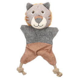 Produktbild von Flamingo Hundespielzeug Libar Löwe mit Seil braun, Maße: 25 x 10 x 31 cm