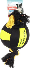 Produktbild von Flamingo Hundespielzeug Matchball Aqua mit Seil schwarz/gelb