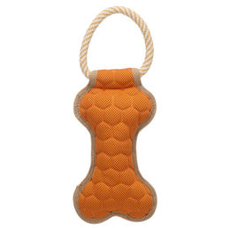 Produktbild von Flamingo Hundespielzeug Mesci Knochen mit Seil orange, Maße: 33 x 13 x 5 cm