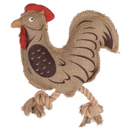 Flamingo Hundespielzeug Nada Hahn braun – Bild 1 von 3