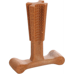 Produktbild von Flamingo Hundespielzeug Nyl'o Bamboo T-Bone Braun S 10cm - 1 Stk.