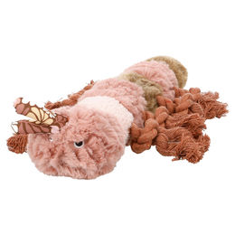 Produktbild von Flamingo Hundespielzeug Rozette Raupe altrosa, Maße: 20 x 36 x 8 cm