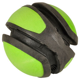 Produktbild von Flamingo Hundespielzeug Schaumstoffball grün/schwarz - 14 cm