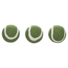 Produktbild von Flamingo Hundespielzeug Smash Tennisball grün - 3 Stück, Maße: Ø 3,8 cm