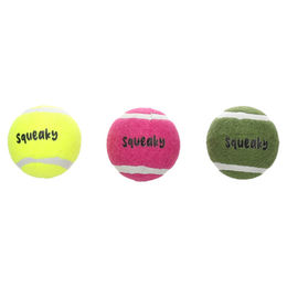 Produktbild von Flamingo Hundespielzeug Smash Tennisball mit Squeaker - 3 Stück, Maße: Ø 5,1 cm