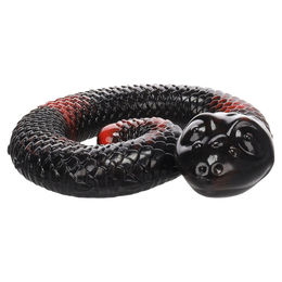 Produktbild von Flamingo Hundespielzeug Sneaky Schlange rot/schwarz, Maße: 17 x 16,2 x 4,3 cm