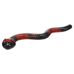 Produktbild von Flamingo Hundespielzeug Sneaky Schlange rot/schwarz, Maße: 42 x 13 x 5,5 cm