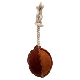 Produktbild von Flamingo Hundespielzeug Swa Rugby aus Leder braun