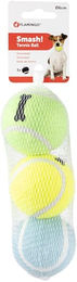 Flamingo Hundespielzeug Tennisball Smash mit Knochenmuster - 3 x 6 cm – Bild 1 von 5
