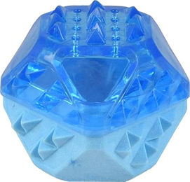 Flamingo Hundespielzeug TPR Snowy Ball blau - 1 Stk. – Bild 1 von 3