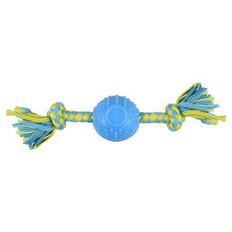 Flamingo Hundespielzeug TPR Spector Ball blau/grün – Bild 1 von 2
