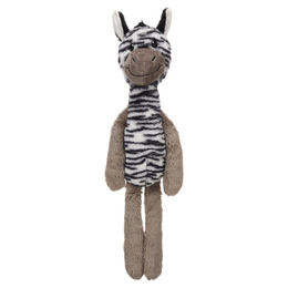 Produktbild von Flamingo Hundespielzeug Zefra Zebra weiß/schwarz, Maße: 18 x 11,5 x 62 cm