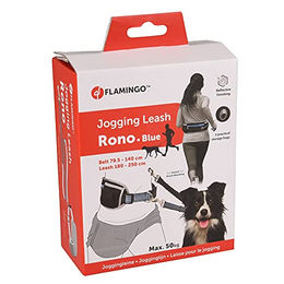 Flamingo Joggingleine mit Taillengurt Rono blau – Bild 1 von 5