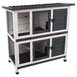 Produktbild von Flamingo Kaninchenstall Combi 1 Rustic Grau