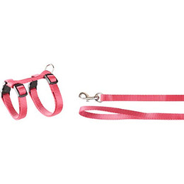 Produktbild von Flamingo Kätzchen-Geschirr und Leine Ziggi kirschrot - 120 cm