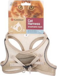 Produktbild von Flamingo Katzen Geschirr Step & Go Berta beige Größe M