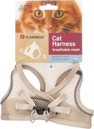 Produktbild von Flamingo Katzen Geschirr Step & Go Berta beige Größe S