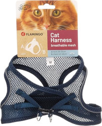 Produktbild von Flamingo Katzen Geschirr Step & Go Berta dunkelblau Größe M