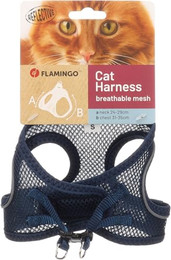 Produktbild von Flamingo Katzen Geschirr Step & Go Berta dunkelblau Größe S