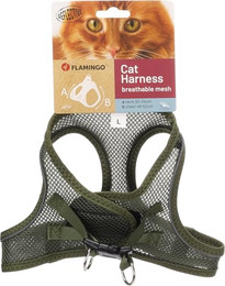 Produktbild von Flamingo Katzen Geschirr Step & Go Berta khaki Größe L