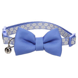 Flamingo Katzenhalsband mit Schleife Casi blau – Bild 1 von 3