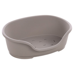 Produktbild von Flamingo Katzenkorb Tuck oval aus Kunststoff grau