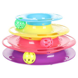 Flamingo Katzenspielzeug Bagera Katzenturm mit Bällchen – Bild 1 von 4