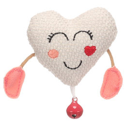 Flamingo Katzenspielzeug Lovu Herz beige – Bild 1 von 3