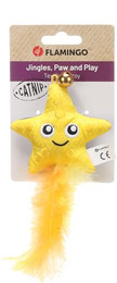 Produktbild von Flamingo Katzenspielzeug Strellow Stern Gelb