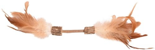 Flamingo Katzenspielzeug Topsy Hantel Holz Matatabi Natur – Bild 1 von 3