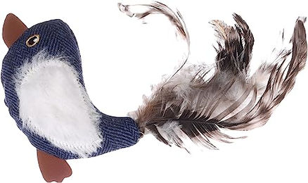 Flamingo Katzenspielzeug Vogel Jeany blau – Bild 1 von 3