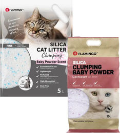 Flamingo Katzenstreu Silica - 15 L – Bild 1 von 2