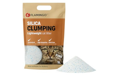Produktbild von Flamingo Katzenstreu Silica Fein Klumpstreu - 5 l