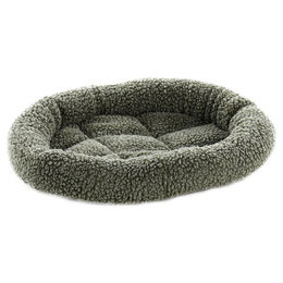 Flamingo Kissen Sherpa Oval Braun – Bild 1 von 3